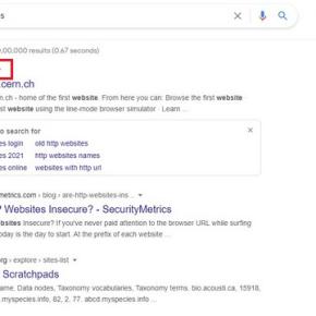 ingen http-indikator när du testar nytt sökgränssnitt
