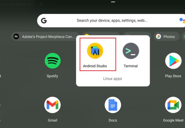 Instal Android 12L di Chromebook