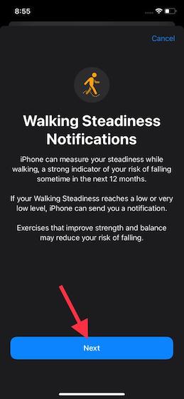 Thiết lập tính ổn định khi đi bộ