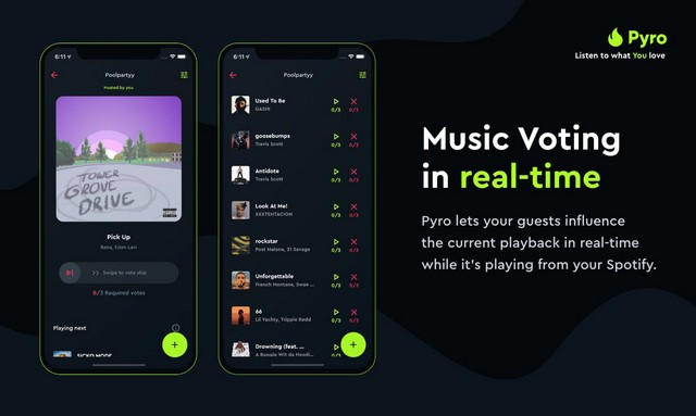 Aplikasi Pyro untuk Pesta Spotify