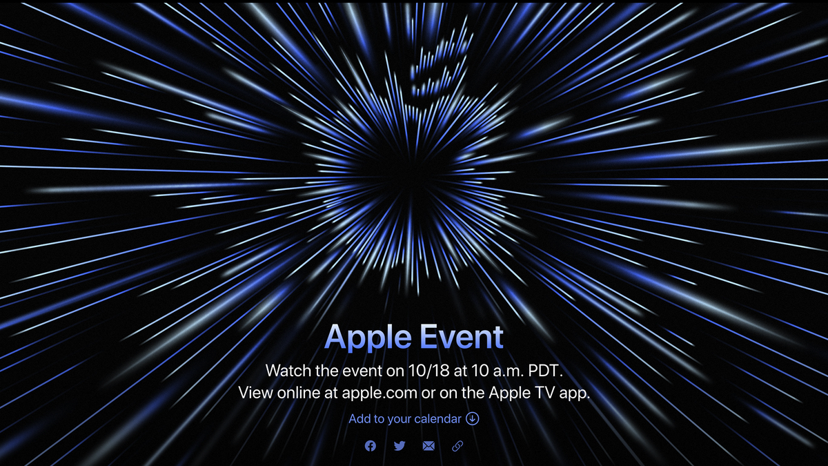 Các Apple Biểu ngữ sự kiện phát trực tuyến chưa ra mắt.