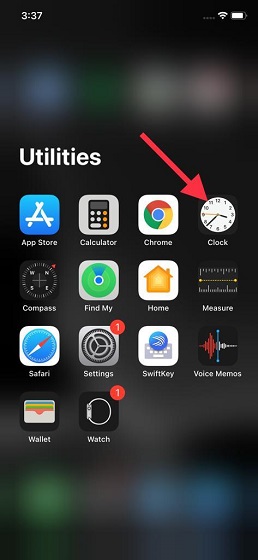 Khởi chạy ứng dụng Đồng hồ trên iPhone và iPad