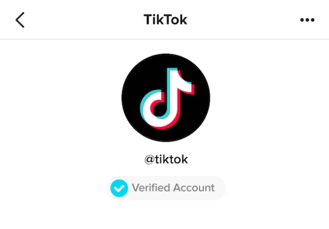 Huy hiệu đã xác minh TikTok