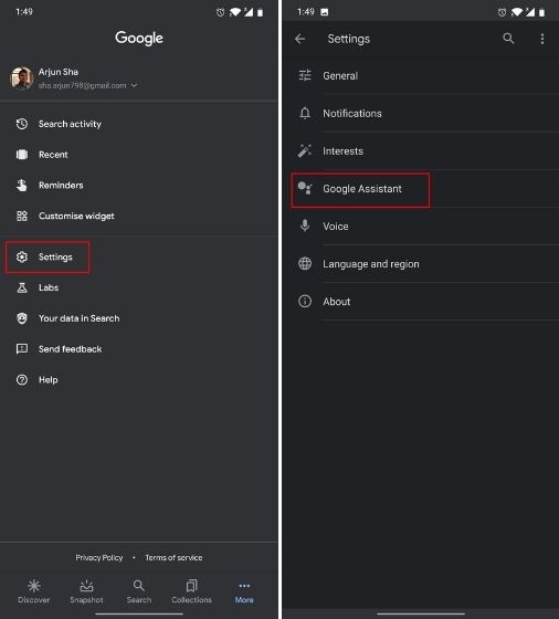 Gunakan pintasan pihak ketiga dengan Google Assistant