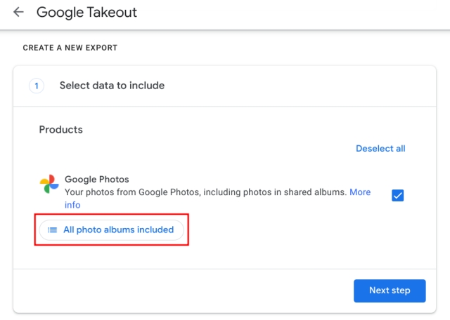 Ekspor Google Foto ke OneDrive dan Flickr