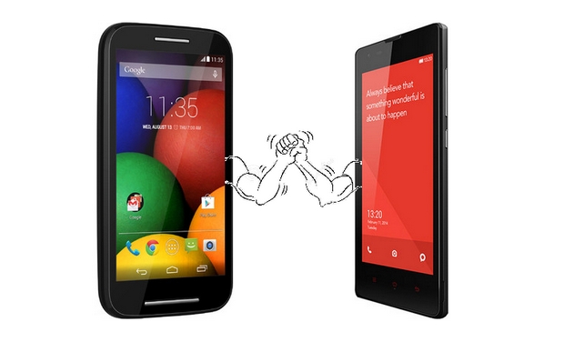 Perang smartphone murah: Xiaomi Redmi 1S dan Motorola Moto E 2