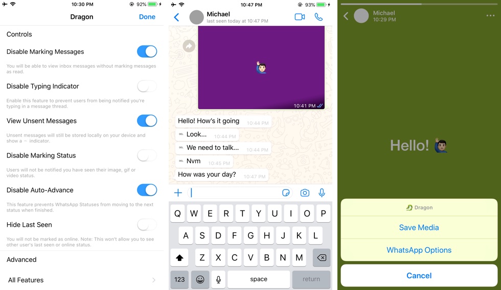 Dragon Tweak tillhandahåller användbara hacks för WhatsApp-användare