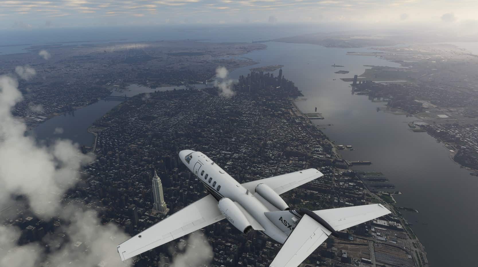 Flight Simulator från Microsoft erbjuder incêndios dos EUA no go!
