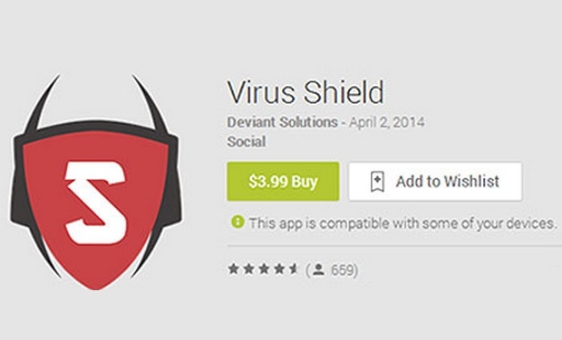 Google mengembalikan uang pembeli aplikasi antivirus palsu, Virus Shield 2