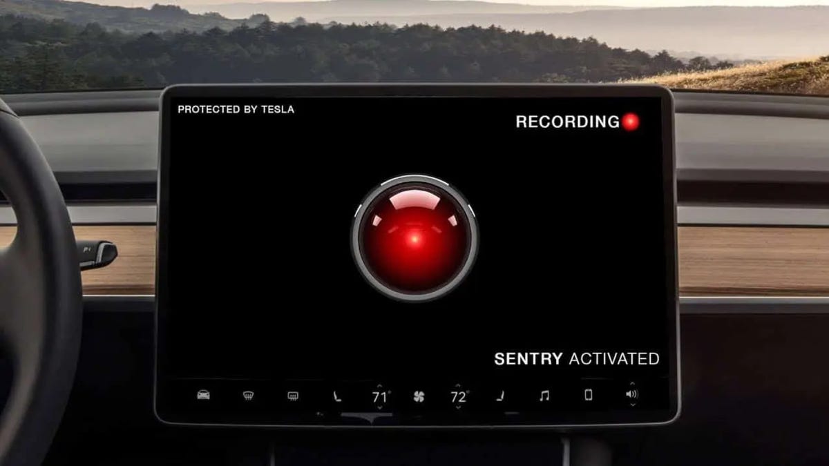 Rekam mode Tesla Sentry