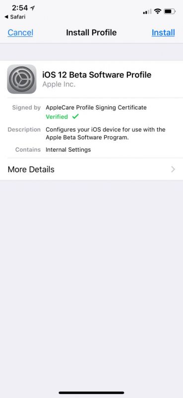 iOS 12 Beta