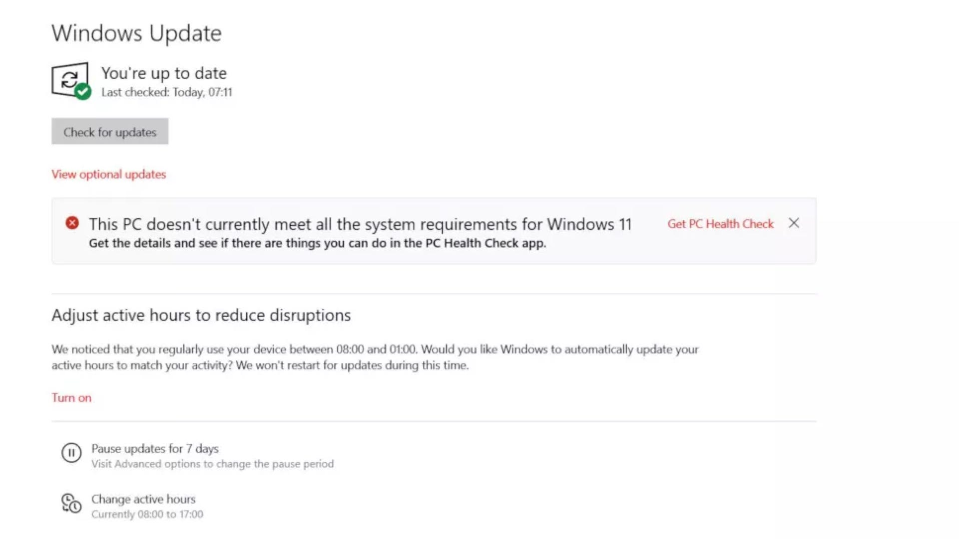Microsoft PC PC Health Checkup Update