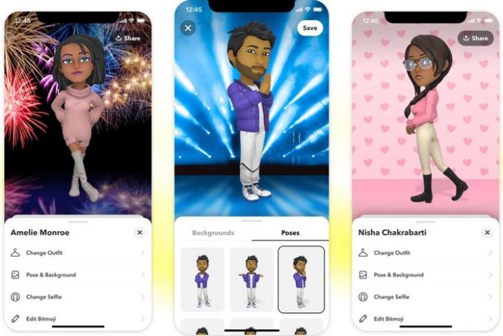 Snapchat låter dig nu lägga din Bitmoji i 3D på din profil