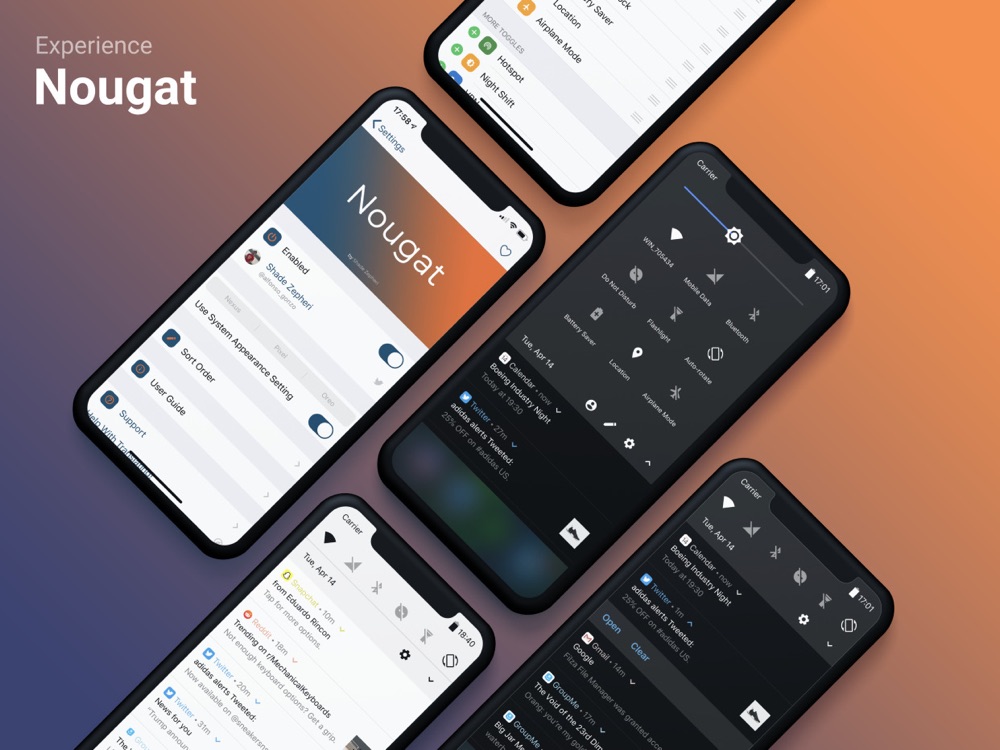 Nougat Tweak menghadirkan papan buletin yang terinspirasi Android ke iOS