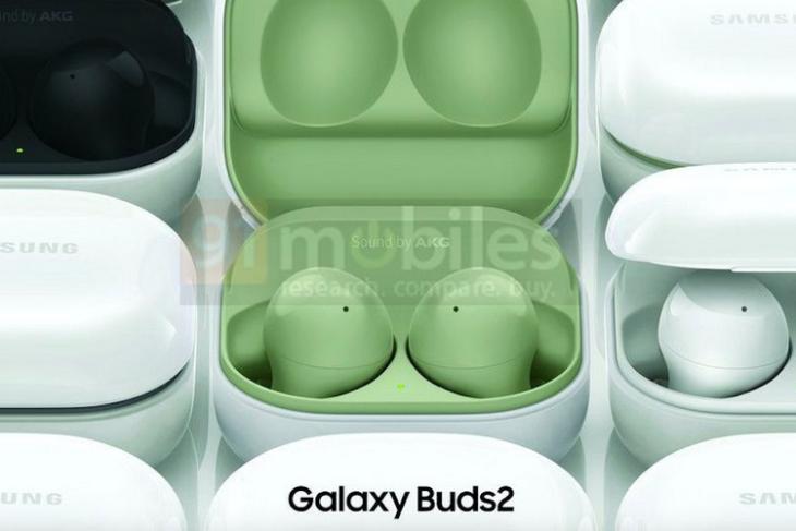 Samsung Galaxy Bud 2 Bocoran render Mengungkap desain casing baru