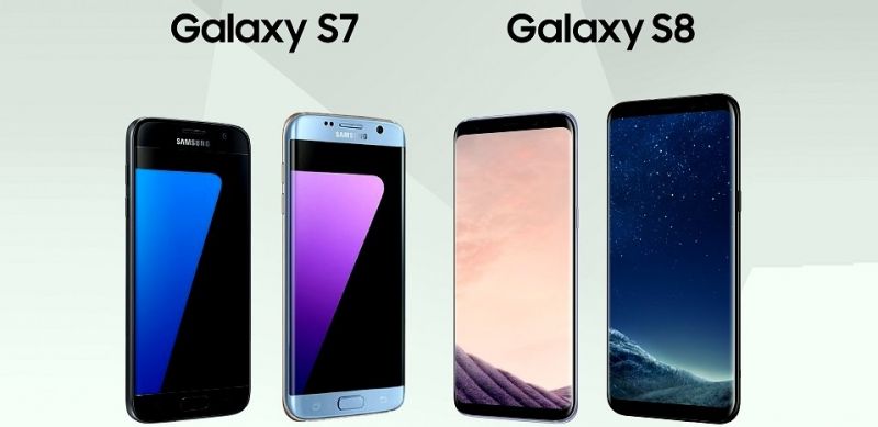 Samsung Galaxy S7 và S8
