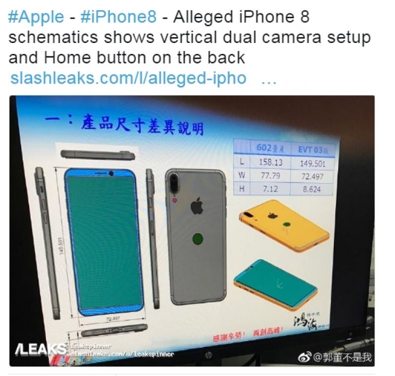 Sơ đồ bị rò rỉ của Apple iPhone được đăng bởi Slashleaks trên Twitter