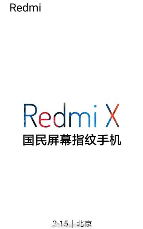 Redmi X reklamaffisch