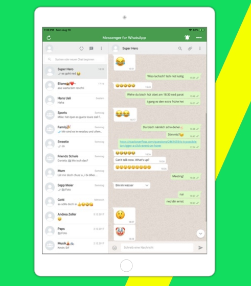 Cara mengatur dan menggunakan WhatsApp di iPad