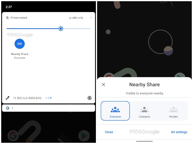 Google Nearby Share nya funktioner 