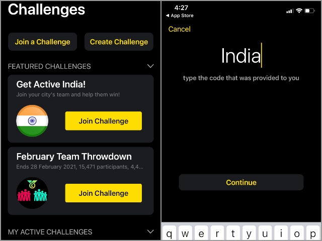 Apple Watch Hindistan'da aktif meydan okuma alın 