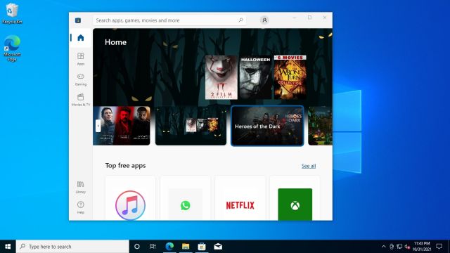 Cài đặt mới Windows 11 Microsoft Store trên Windows 10 (năm 2021)