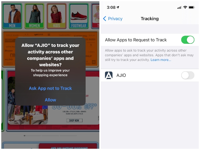 Apple pengungkapan transparansi pelacakan aplikasi 