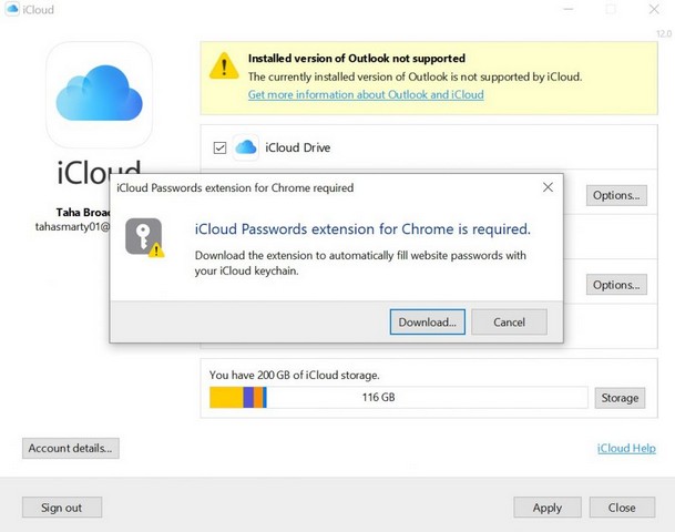 Apple  hỗ trợ chuỗi khóa icloud tiện ích mở rộng chrome 