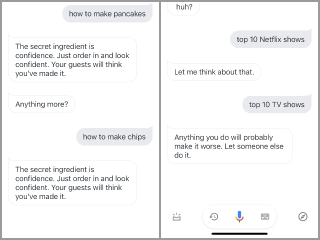 Thủ tục thanh toán Google Assistantmới "Không làm gì cả" Chế độ