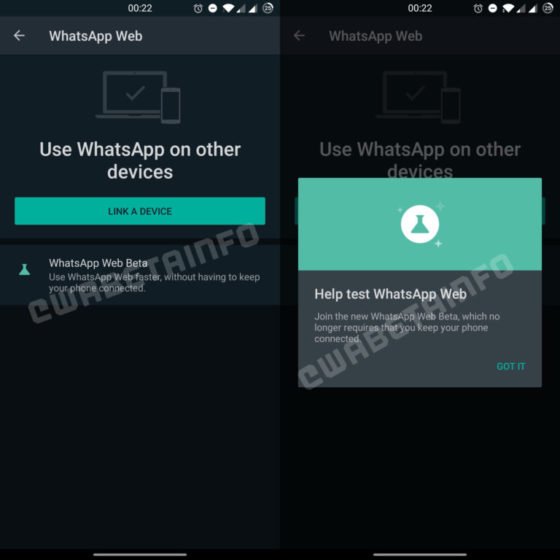 Dukungan multi-perangkat WhatsApp