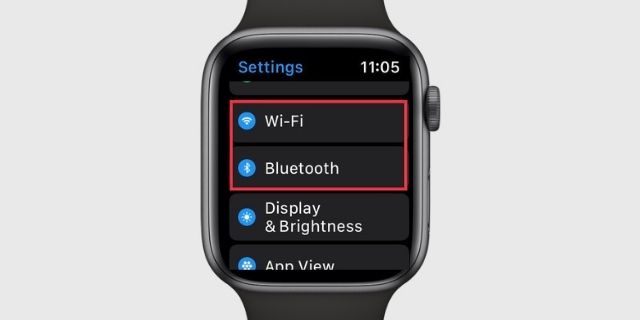 Tắt WiFi và Bluetooth đang bật Apple đồng hồ