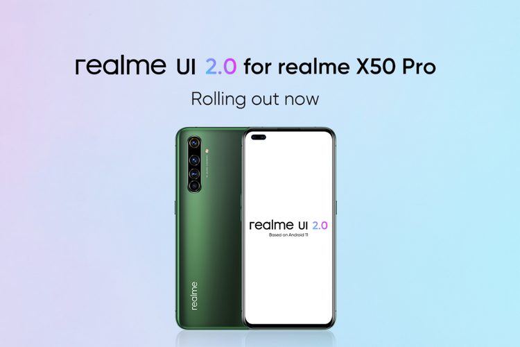 Giao diện người dùng Realme 2.0 Dựa trên Android 11 Bắt đầu triển khai cho Realme X50 Pro