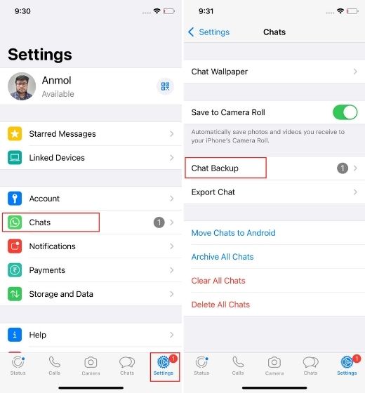 Bật Sao lưu cuộc trò chuyện WhatsApp được mã hóa End-to-End trên iPhone