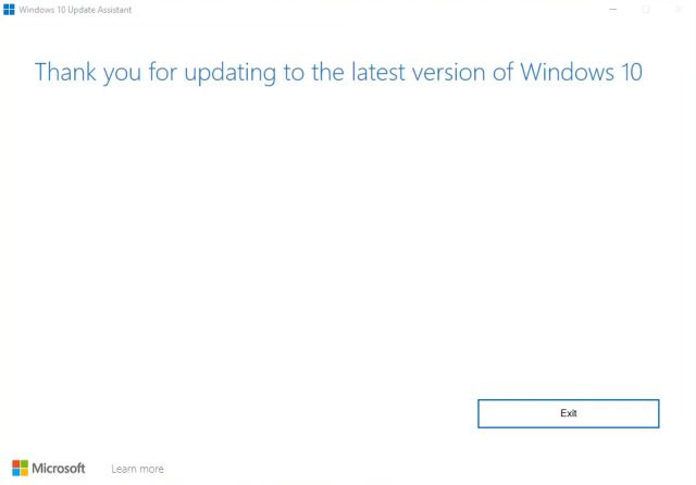 Cài đặt Windows 10 (21H2) Tháng 11 năm 2021 Xây dựng với Trợ lý cập nhật