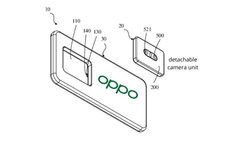 oppo patent smartphone med avtagbar kamera