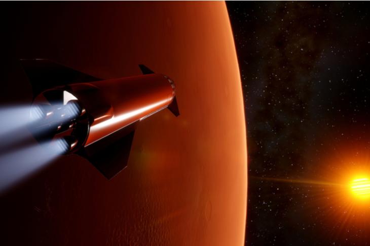 Elon Musk sa att människor kommer att landa på Mars.
