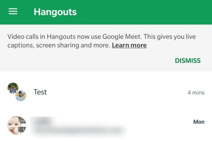 Google thay thế tính năng Gọi điện video nhóm trong Hangouts bằng Google Meet