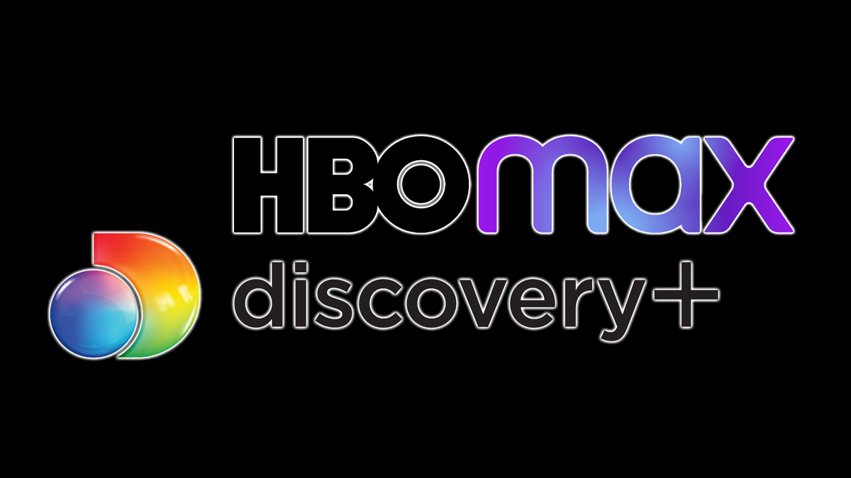 Logo HBO Max dan Discovery+.