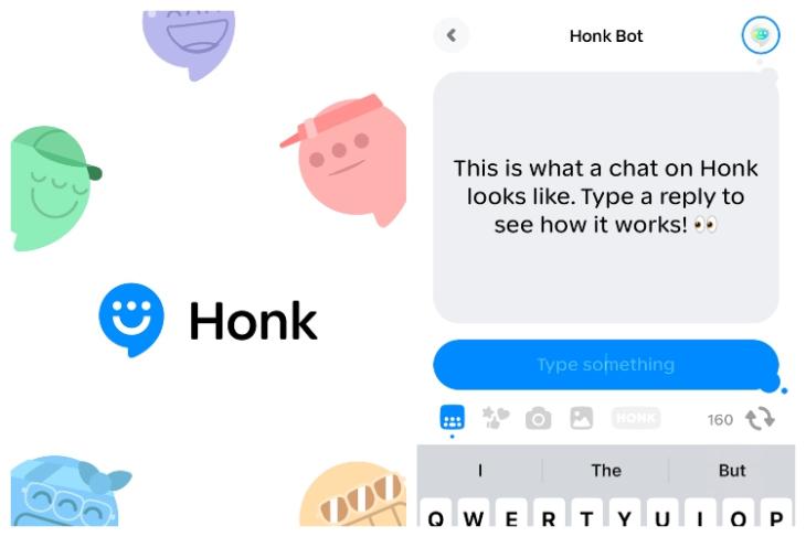 Honk ứng dụng nhắn tin cho các cuộc trò chuyện thời gian thực