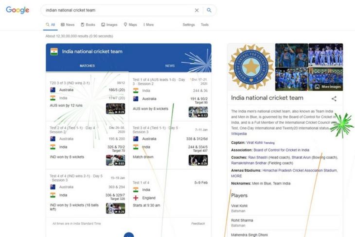 Google ăn mừng chiến thắng lịch sử của Ấn Độ