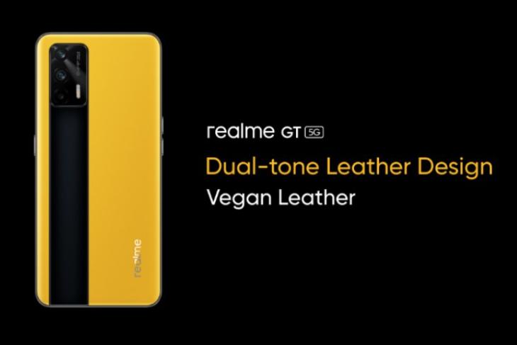 Desain kulit Realme GT 5G menggoda