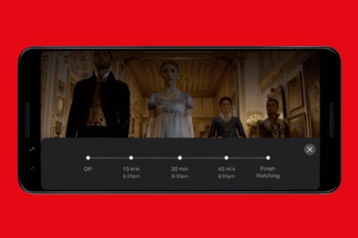 net Netflix menguji pengatur waktu tidur di Android