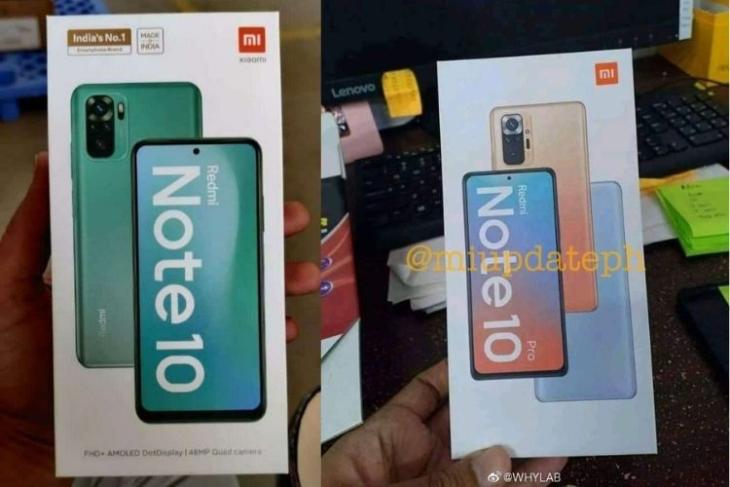Redmi Note 10 hộp bán lẻ tiết lộ thiết kế và thông số kỹ thuật