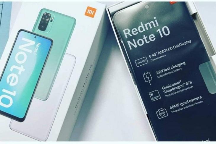 Redmi Note 10 gambar permukaan online