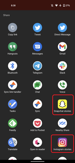 YouTube Dela musik till Snapchat- och Instagram-berättelser