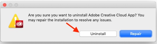 Copot pemasangan Adobe Creative Cloud di Mac 