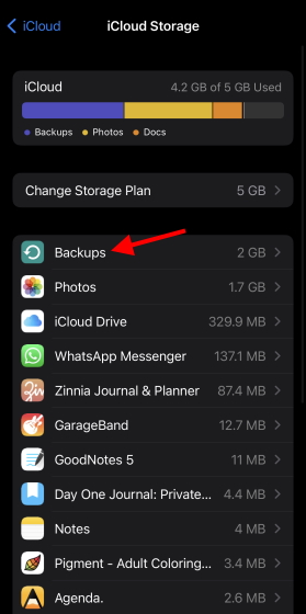 icloud iphone backup 