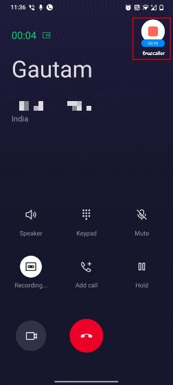 Rekam panggilan dengan Truecaller di smartphone Android