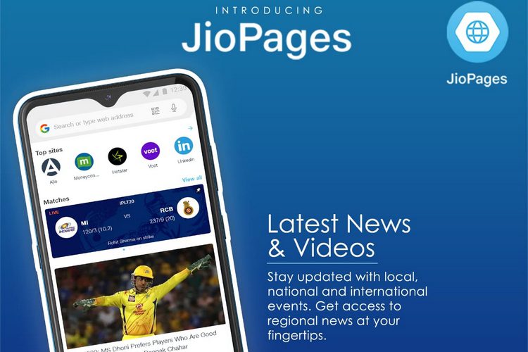 Reliance Jio Cải tiến JioBrowser và khởi chạy trình duyệt web JioPages