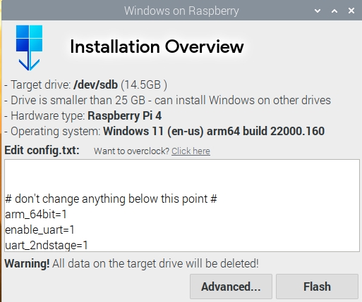 Cài đặt Windows 11/10 trên Raspberry Pi